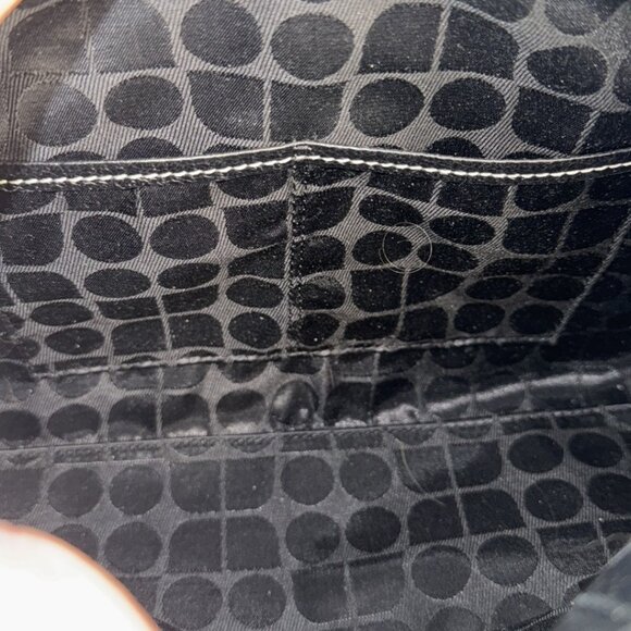 Kate Spade Vintage Leather Logan Dot Noel Pebbled Leather Satchel - Like New - Picture 12 of 15